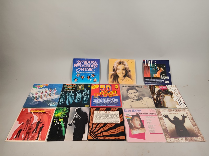 LP-skivor 13 st bl.a. Billie Holiday m.fl.