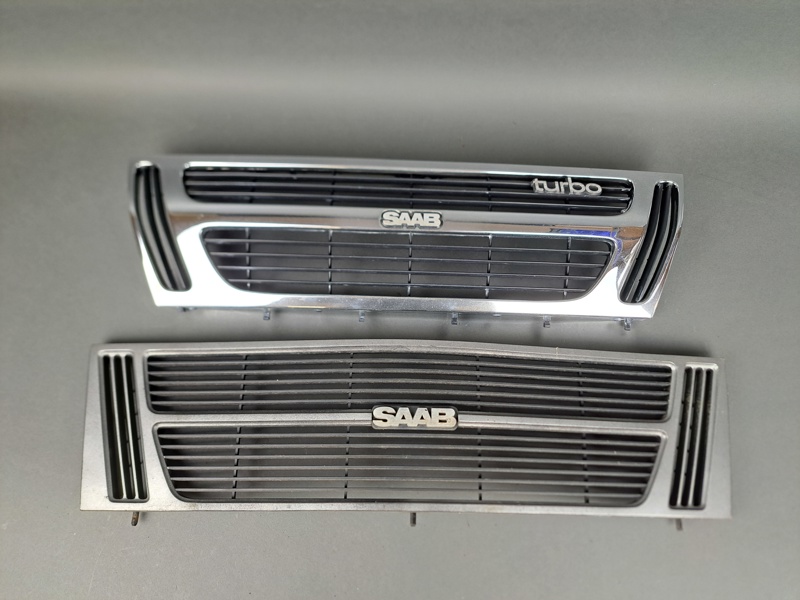 Frontgrill 2 st, SAAB 90, 99/900 Turbo, kromad