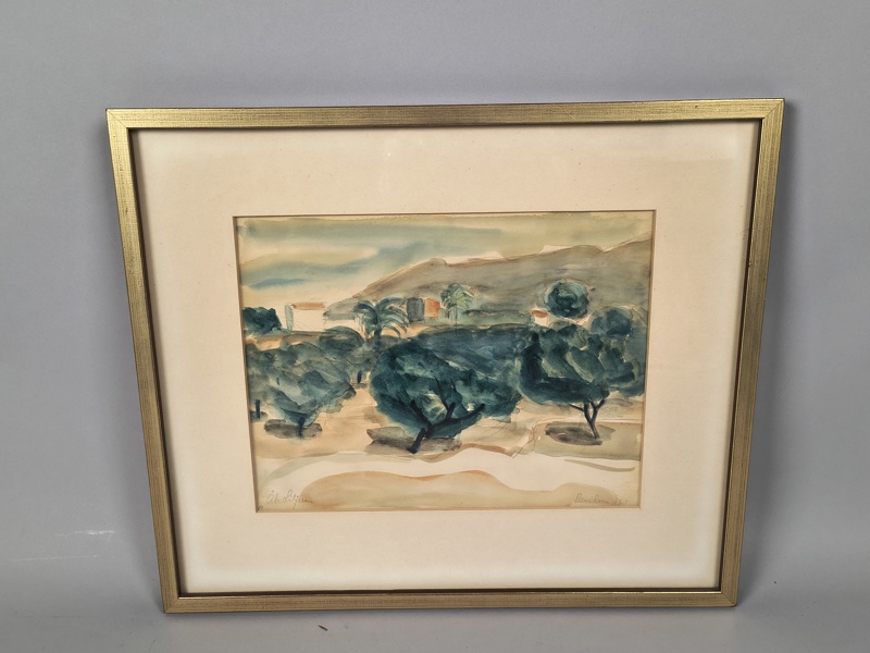 Akvarell, Åke Liljeson, signerad
