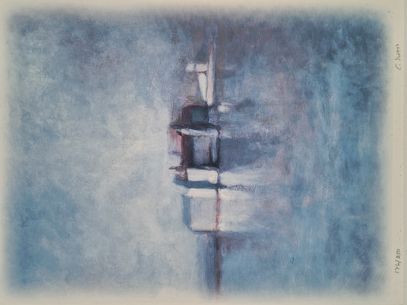 Färglitografi, Cecilia Skans, signerad