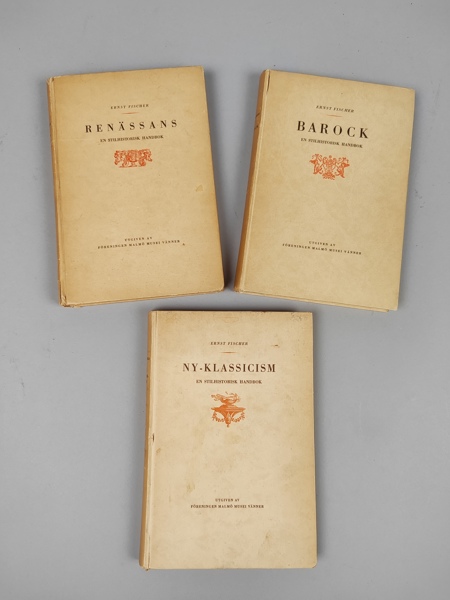 Böcker 3 st, Ernst Fischer, Stilhistorisk handbok
