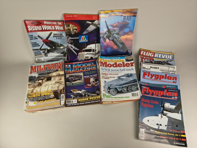 Parti magasin, Flygplans & militära modeller bl.a. Military Modelling