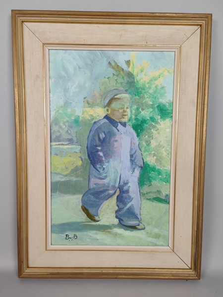 Olja på pannå, Birger von Brömssen, signerad