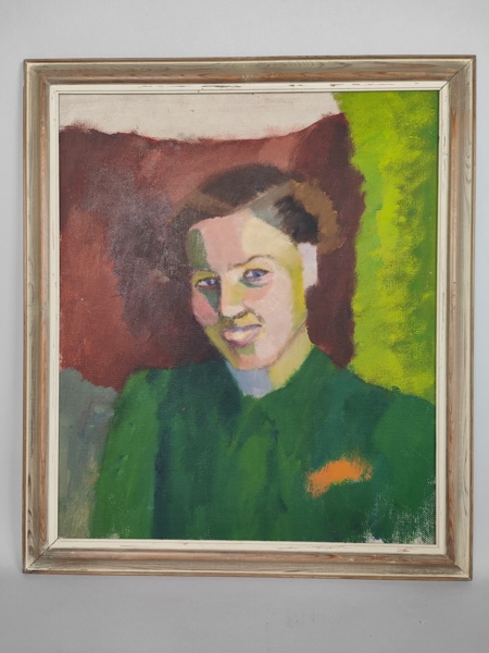 Olja på pannå, Margit Holmberg, signerad