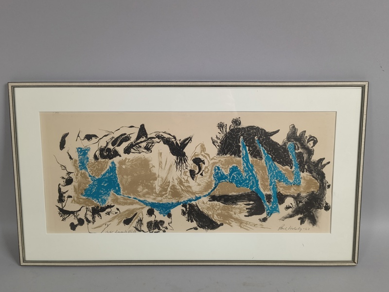 Färglitografi, Paul Holsby, signerad