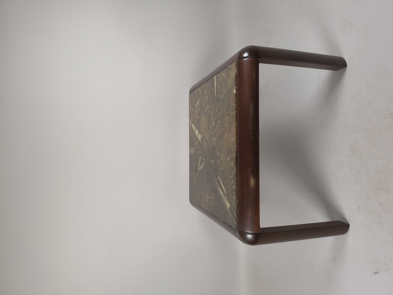 Sidobord/soffbord,Bendixen Design Danmark, Mahogny & fossilerad marmor