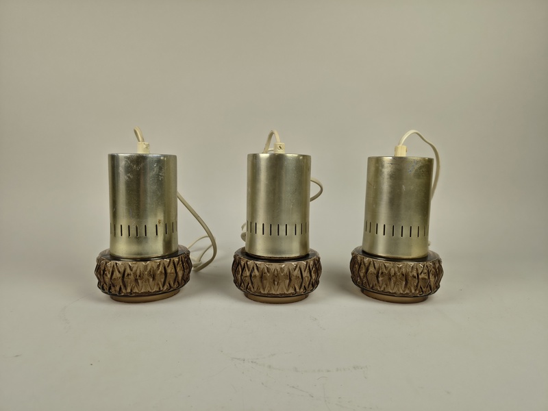Fönsterlampor 3 st, 1960-tal