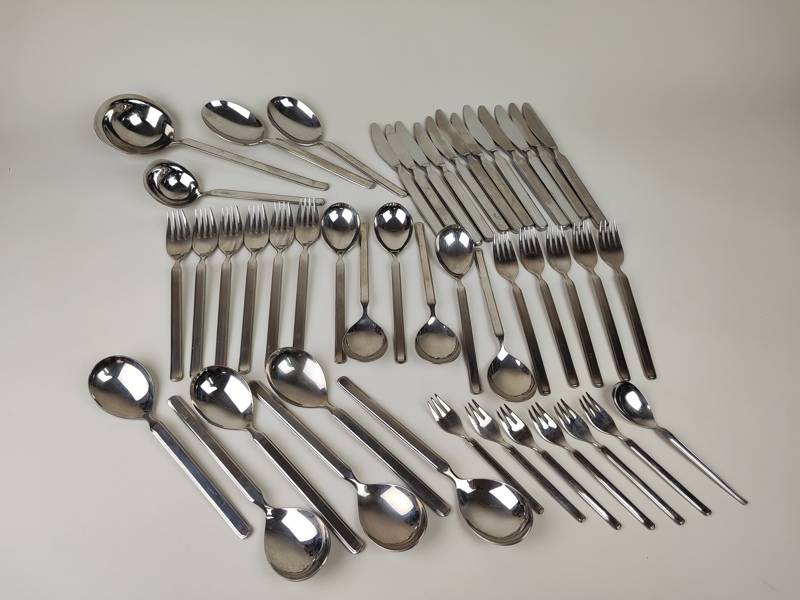 Bestickuppsättning, Rostfritt, 46 delar