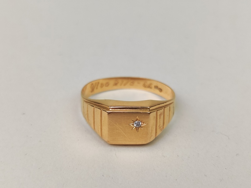 Klackring, 18 k Guld