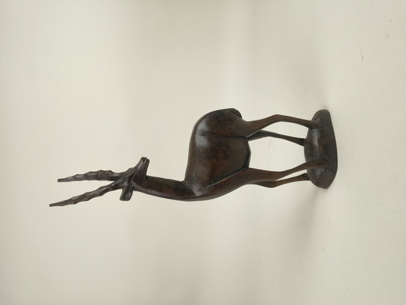 Skulptur, Gasell, Hårdträ