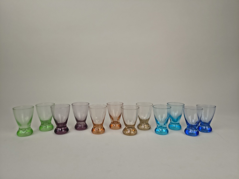 Snapsglas, 12 st Retro