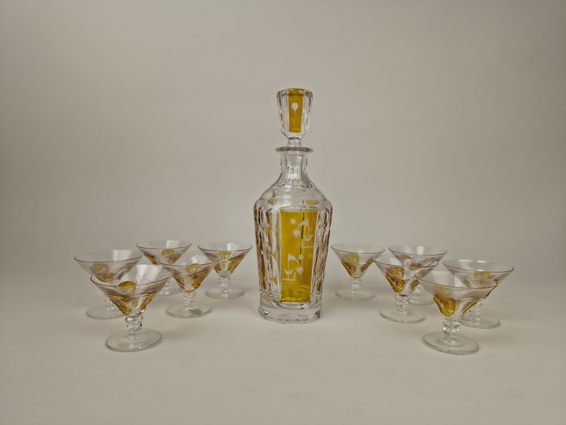 Glasservis, Åfors Glasbruk, Art Deco