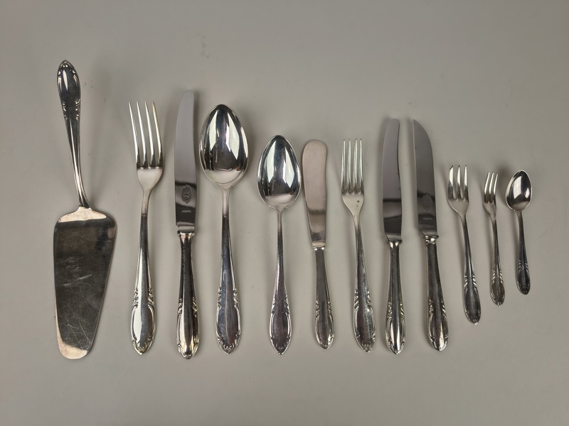 Bestickuppsättning, "Haga" Nysilver