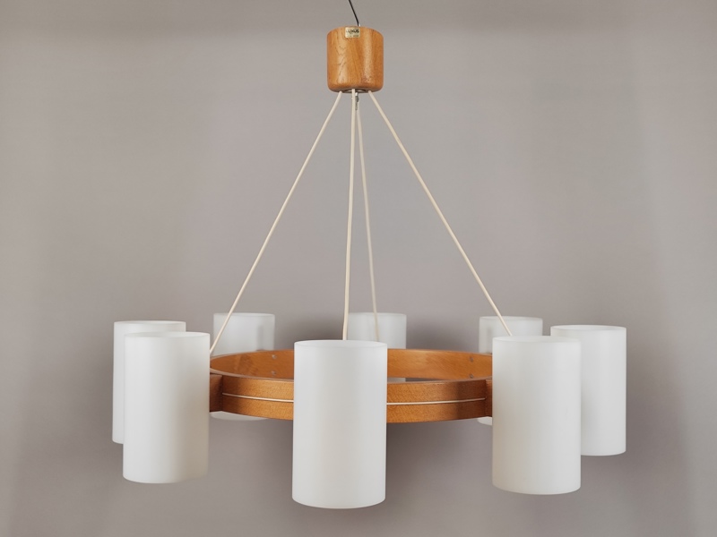 Taklampa, no 587 Uno & Östen Kristensson Luxus, ek & plast