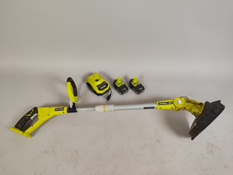 Grästrimmer, Ryobi, 2 st batteri