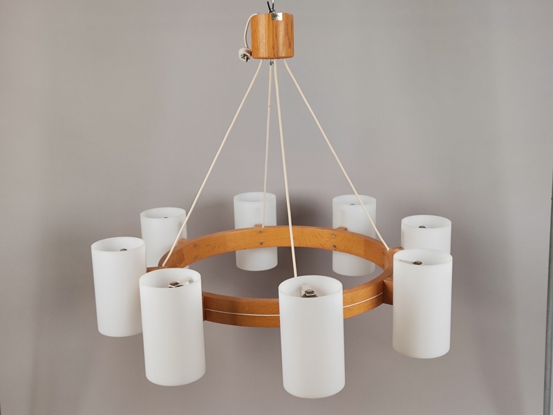 Taklampa, no 587 Uno & Östen Kristensson Luxus, ek & plast