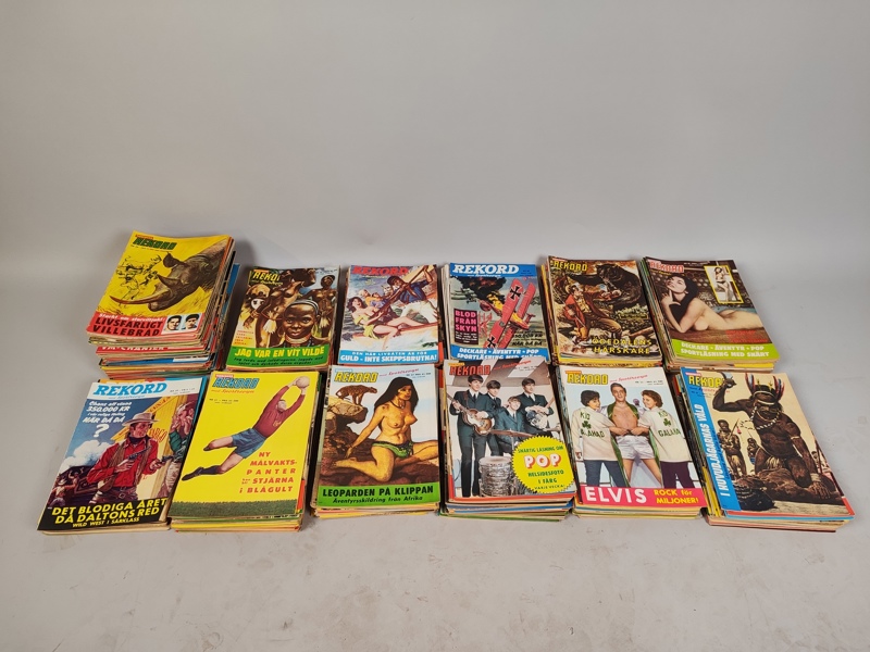 Stort parti magasin, Tidningen Rekord, ca 320 st