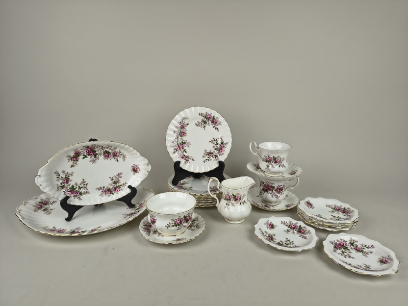 Servisdelar, "Lavender Rose" Royal Albert England