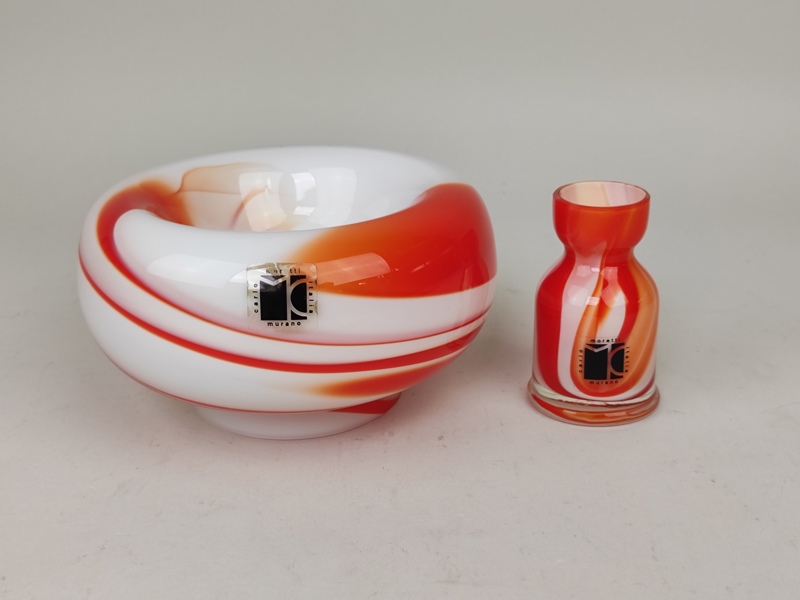 Skål & vas, Carlo Moretti Murano