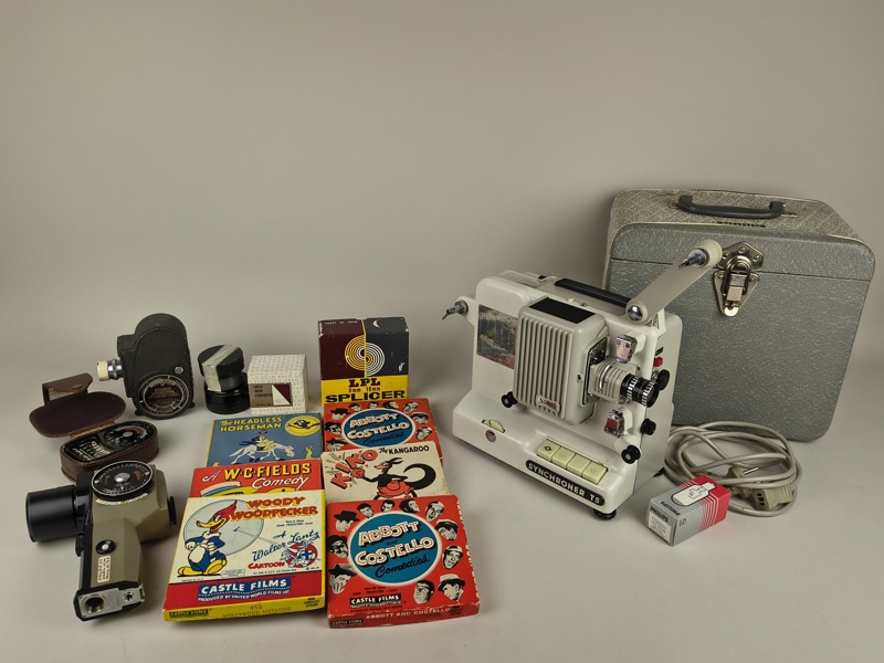 Super 8 & tillbehör bl.a. filmer, kameror m.fl.