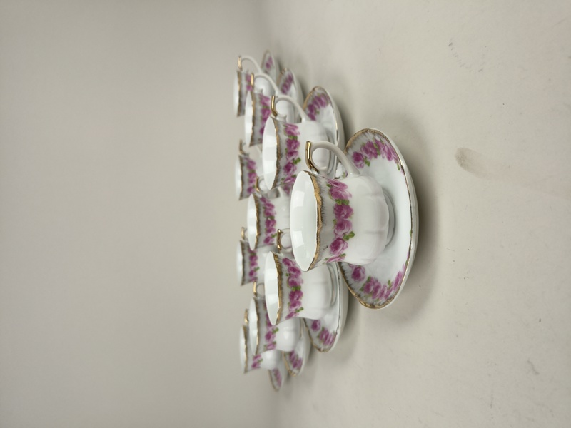 Kaffeservis, Blomsterdekor