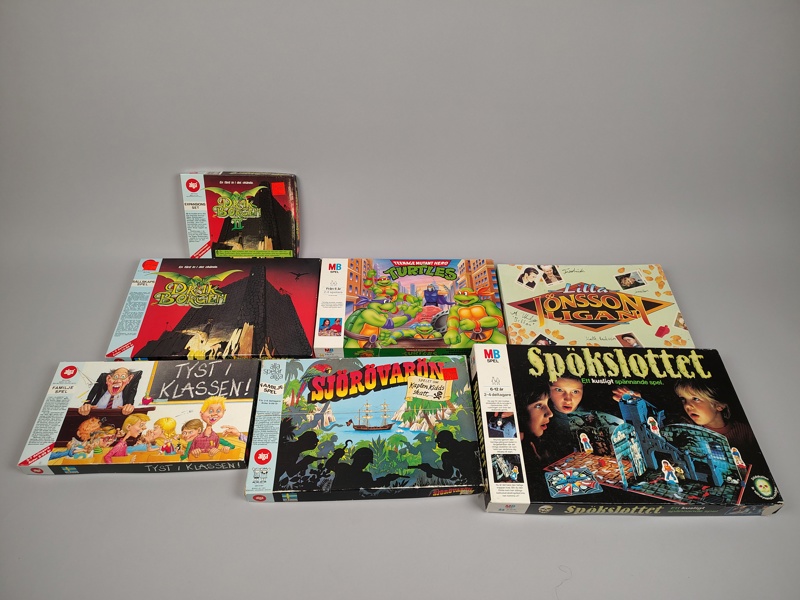 Parti sällskapsspel, bl.a. Ninja Turtles