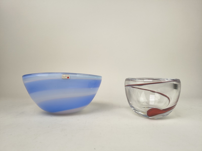 Glas 2 delar, Studio Åhus, signerat