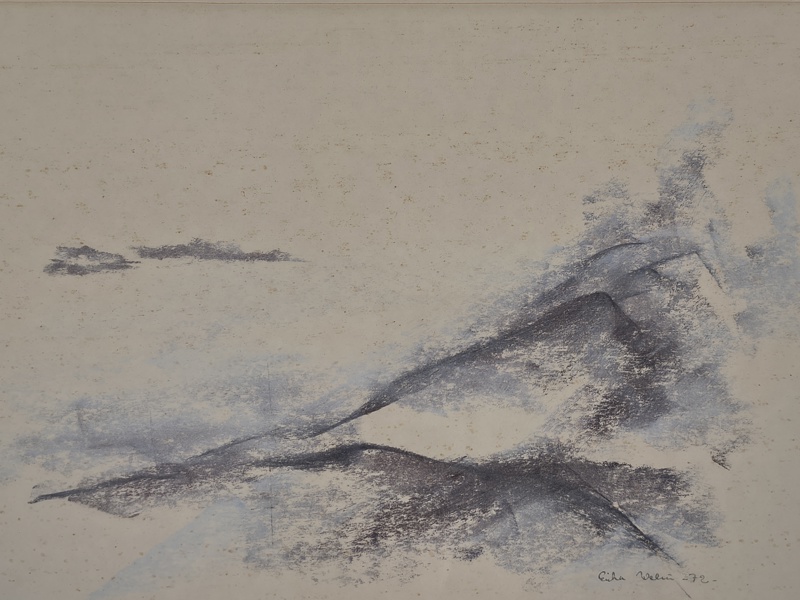 Pastell, Erika Wellin, signerad