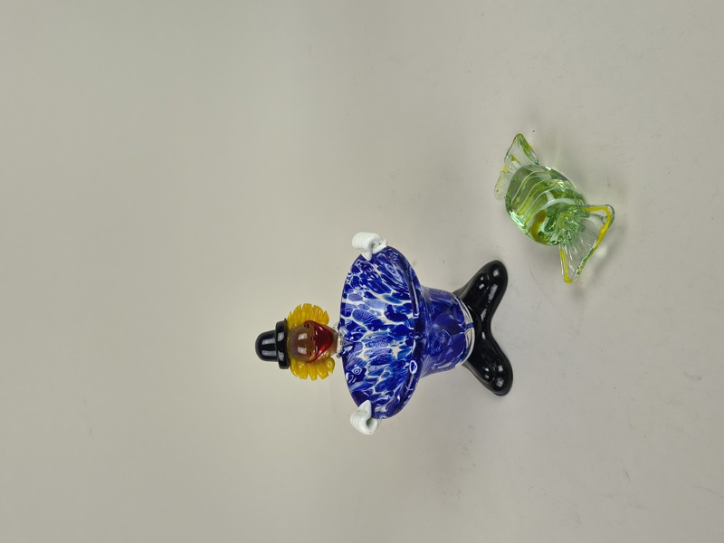 Konstglas 2 delar, troligtvis Murano