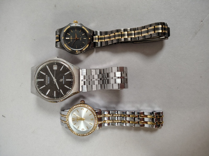 Armbandsur 3 st bl.a. Citizen quartz