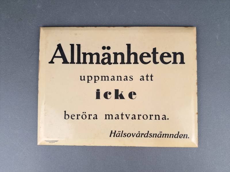 Skylt, Hälsovårdsnämnden, 