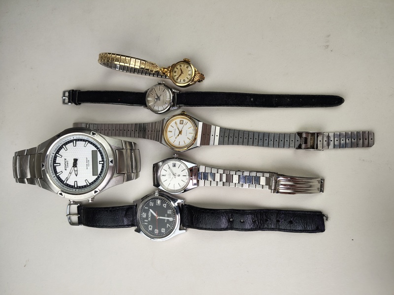 Armbandsur, Certina, Seiko, Citizen, Casio m.fl.
