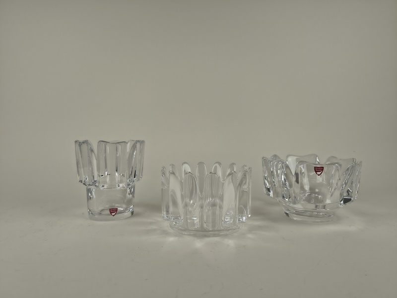 Kristallglas 3 delar, bl.a. Orrefors