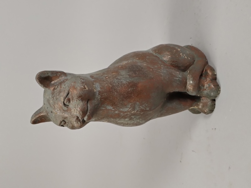 Trädgårdsdekoration, katt Betong