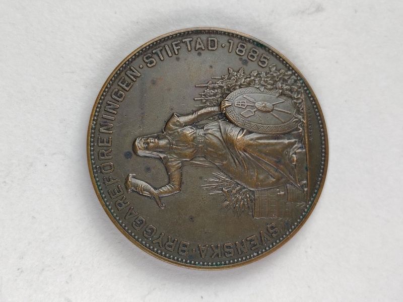 Medalj, Svenska Bryggareföreningens Stiftad 1885, Brons