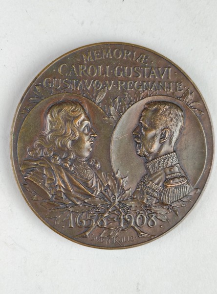 Medalj, Freden vid Roskilde 1658-1908, Brons