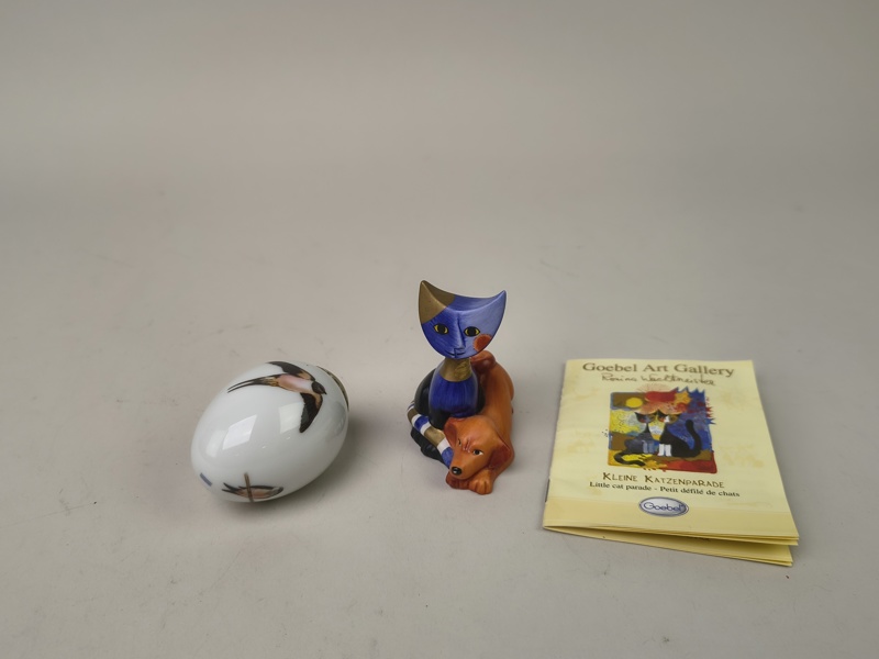 Figurin & påskägg, Royal Copenhagen & Goebel