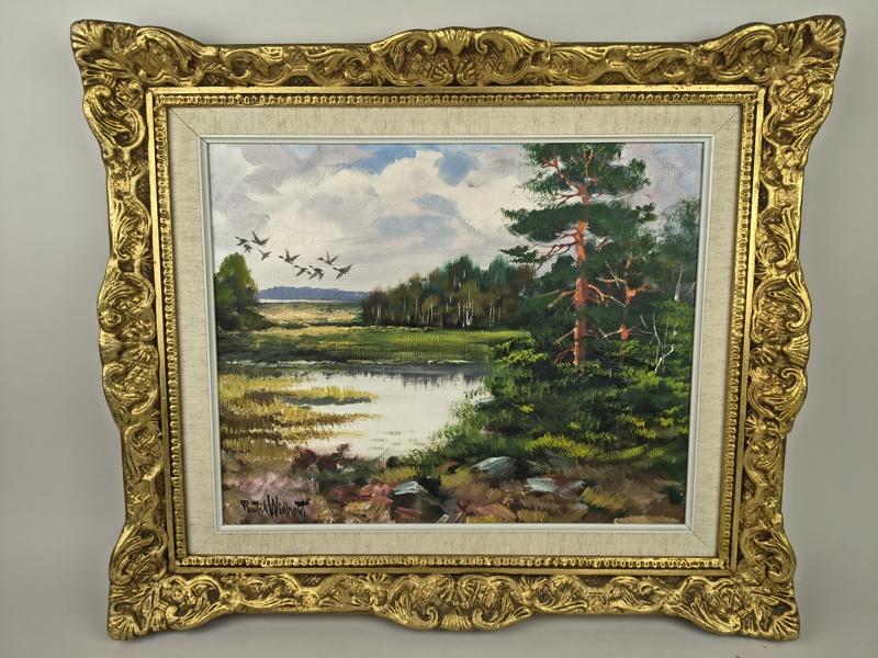 Olja på duk, Bertil Widbrant, signerad