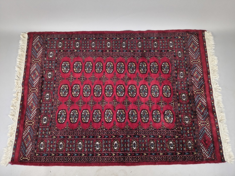 Orientalisk matta, Signerad, handknuten