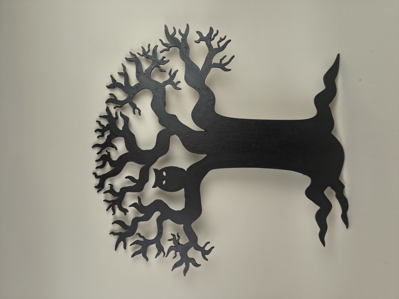 Väggdekoration, metallarbete