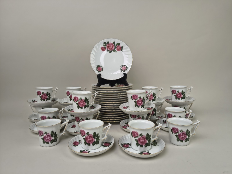 Kaffeservis, Rheindfatz Hartporzellan Tyskland