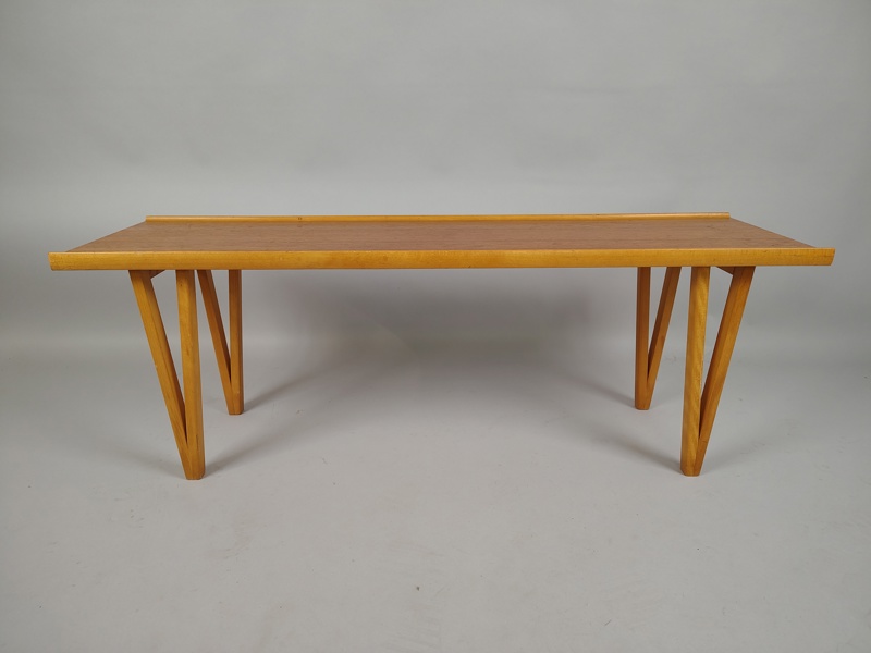Blomsterbänk, teak/bok