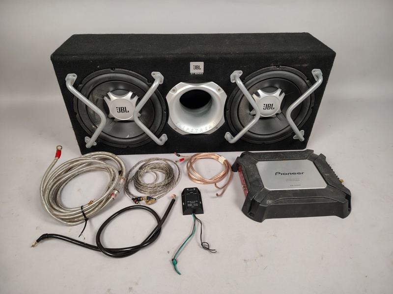 Baslåda & slutsteg, Pioneer GM-5500T/JBL GT5-2402BR