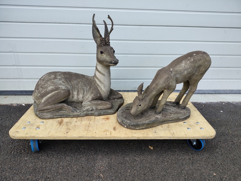 Trädgårdsskulpturer, Rådjur & kid, 