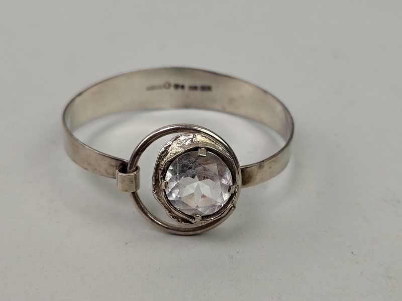 Armband, Silver & Bergkristall, Nordisk Kokusai Ab