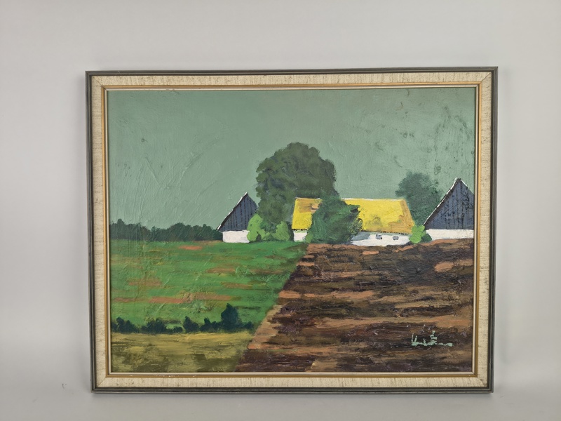 Olja på duk, Kai Christensen, signerad