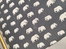 Puderstol, klädd med "Elefant" Estrid Ericson Svenskt Tenn