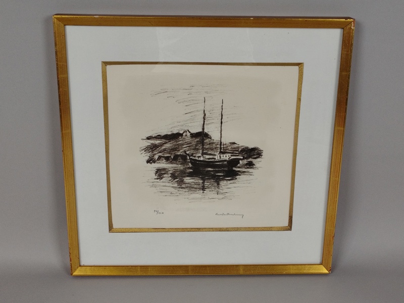 Litografi, Gustav Rudberg, signerad & numrerad