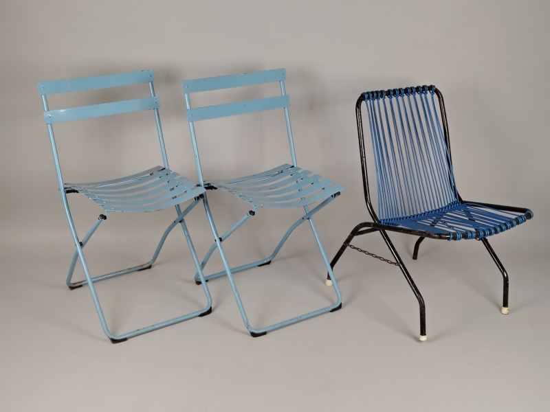 Trädgårdsstolar 3 st bl.a. Fiam Italien