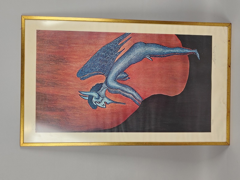 Offsettryck, Eugen Montelin, signerad